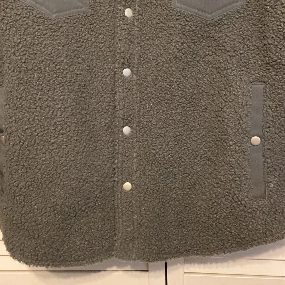 Good fellow & Co. Gray polar Fleece With Snaps Size L - Picture 4 of 8